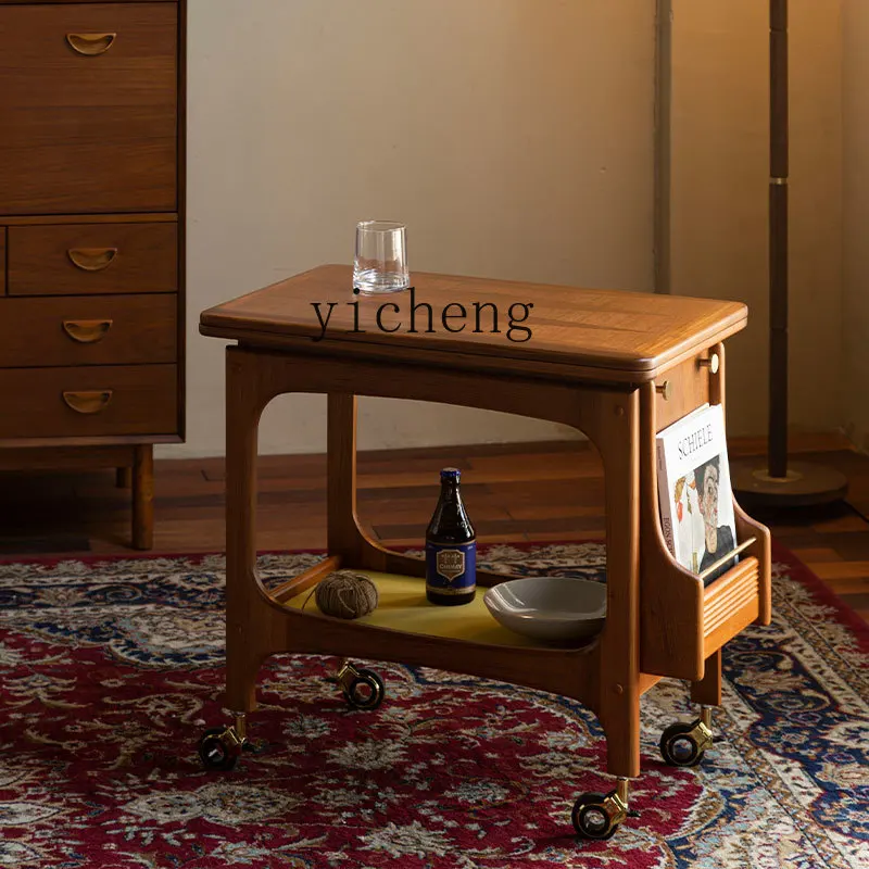 FY solid wood coffee table multi-functional mobile living room household small apartment teak cart folding desktop
FY solid wood coffee table multi-functional mobile living room household small apartment teak cart folding desktop