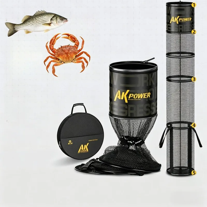 Fishing Cage Basket Collapsible Nylon Fish Baskets Fish Keeping Net with Anchor Bolt for Minnows Crab Shrimp Crawfish Outdoor
Fishing Cage Basket Collapsible Nylon Fish Baskets Fish Keeping Net with Anchor Bolt for Minnows Crab Shrimp Crawfish Outdoor