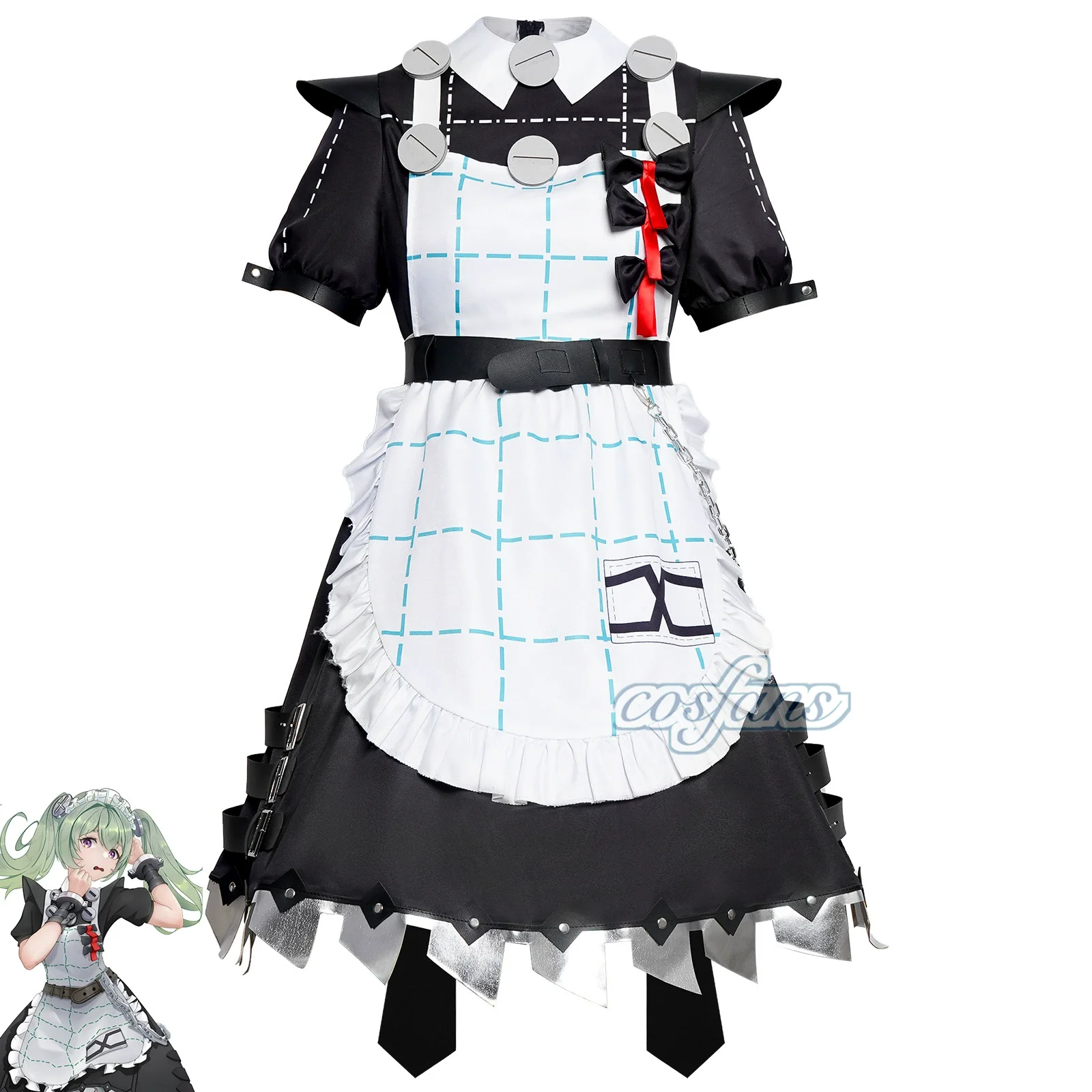 Corinne COS clothing physical output characters fighting and fashionable maid outfit cosplay stage performance costumes
Corinne COS clothing physical output characters fighting and fashionable maid outfit cosplay stage performance costumes