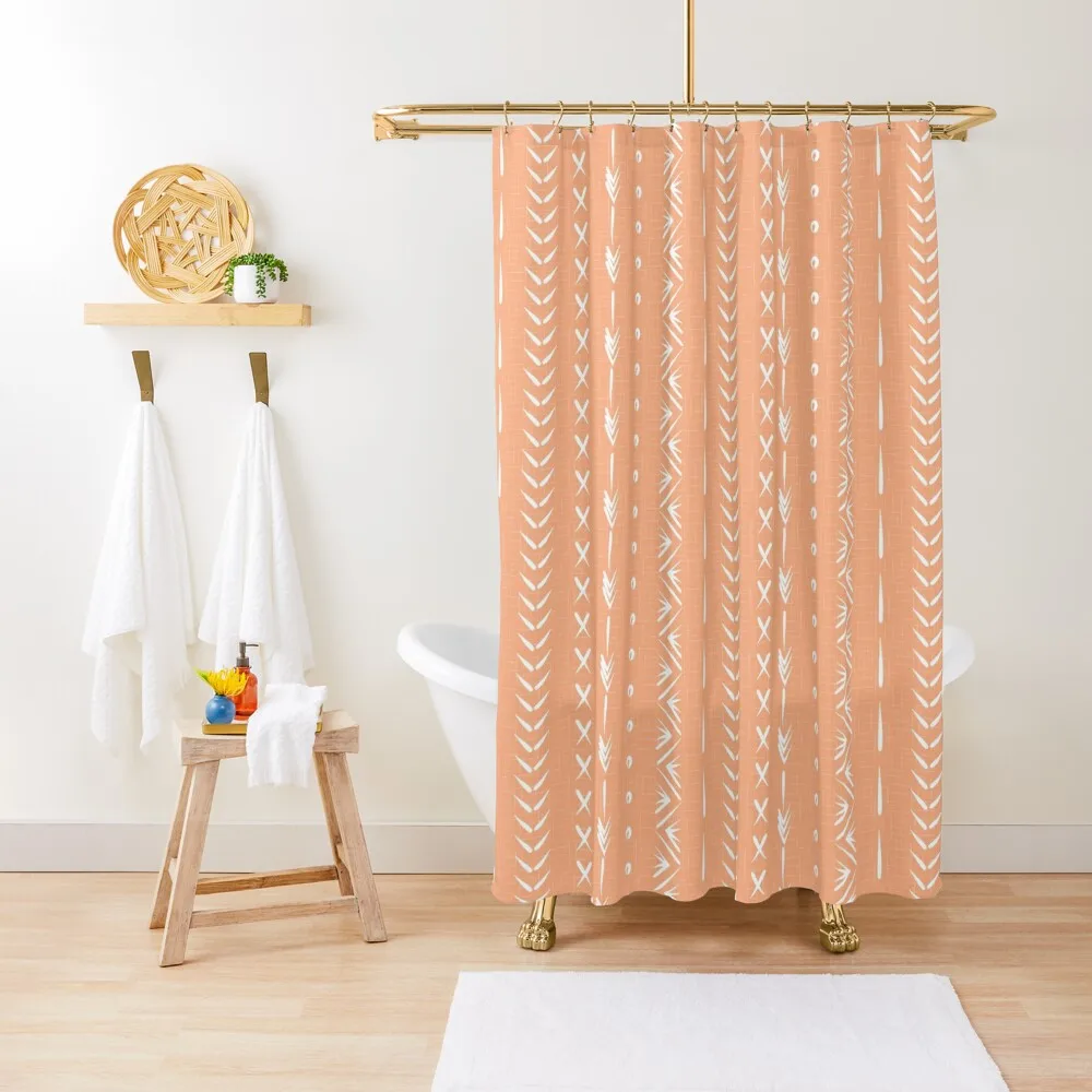 Boho mud cloth pattern, peach pink and white Shower Curtain Shower Set Bathroom Shower Set Waterproof Bath And Anti-Mold Curtain
Boho mud cloth pattern, peach pink and white Shower Curtain Shower Set Bathroom Shower Set Waterproof Bath And Anti-Mold Curtain