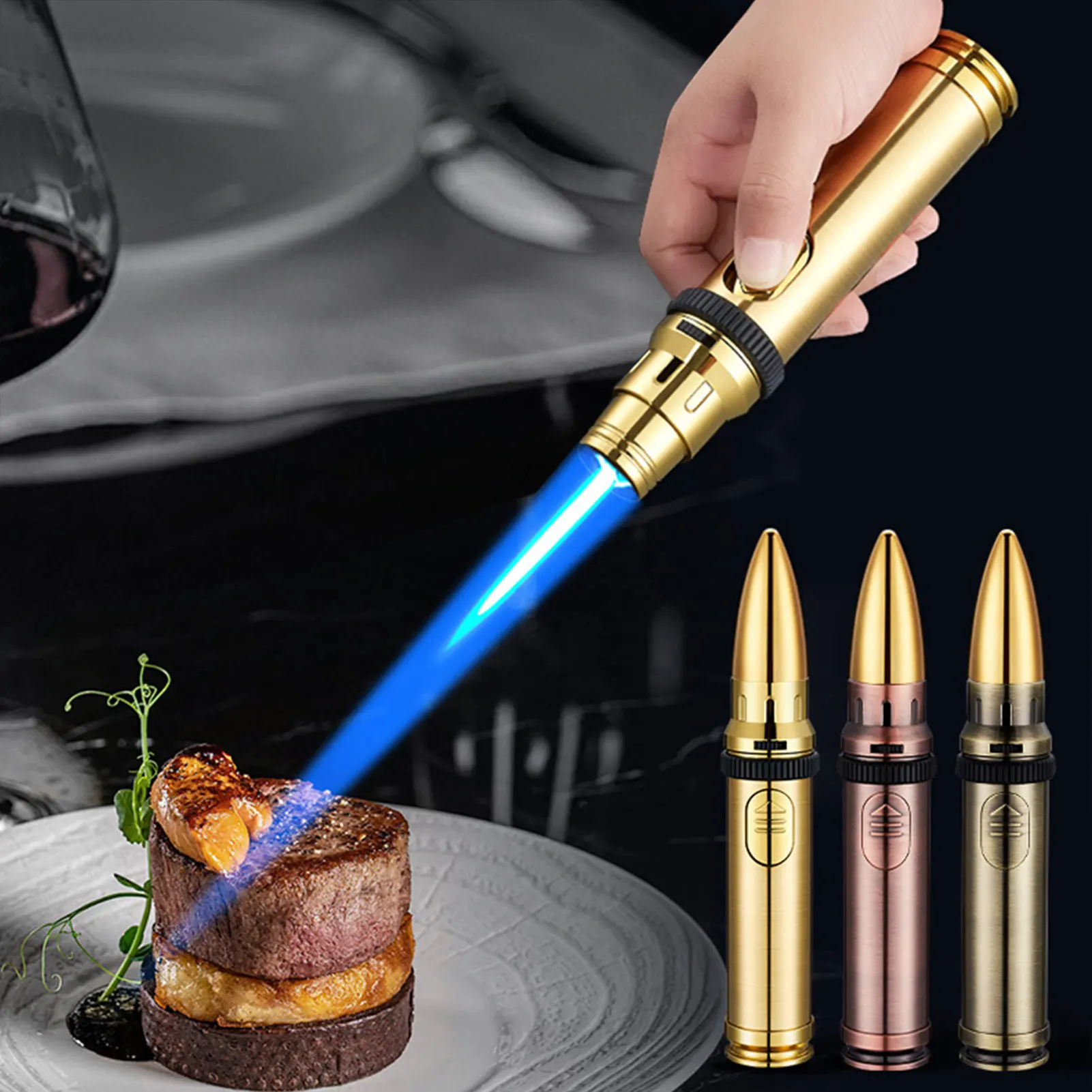 1300°Heat Resistant Blue Flame Torch Lighter - 360°Invertible Design for Cooking, BBQ & Outdoor, Portable Gas Igniter
1300°Heat Resistant Blue Flame Torch Lighter - 360°Invertible Design for Cooking, BBQ & Outdoor, Portable Gas Igniter