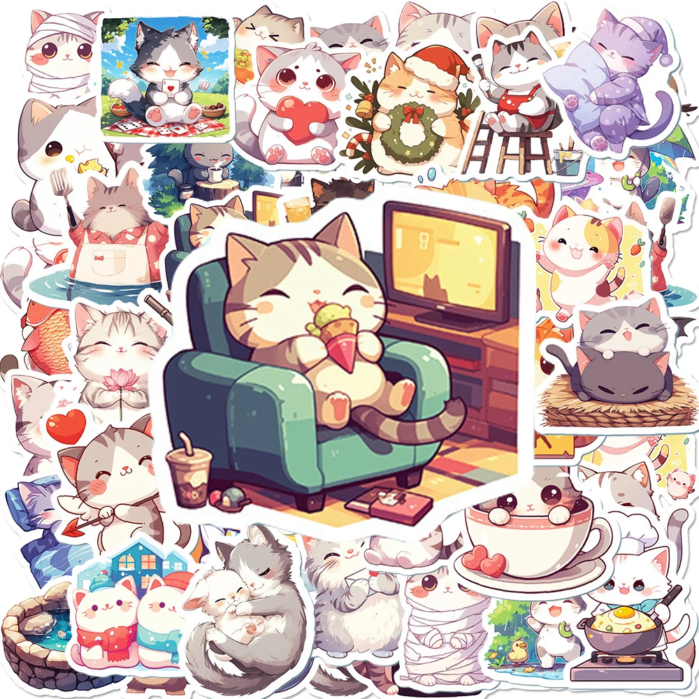10/30/50pcs Cute Cartoon Animal Cat Graffiti Stickers Creative Kawaii Decals Toy DIY Skateboard Phone Luggage Waterproof Sticker
10/30/50pcs Cute Cartoon Animal Cat Graffiti Stickers Creative Kawaii Decals Toy DIY Skateboard Phone Luggage Waterproof Sticker