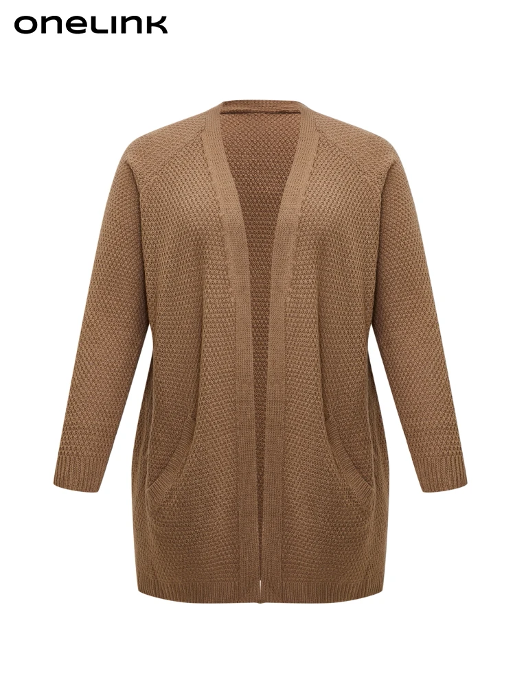 ONELINK Khaki Brown Knit Plus Size Women Woolen Open Cardigan Sweater Oversize L-3XL Autumn Winter 2022 Pockets Jacket Clothing
ONELINK Khaki Brown Knit Plus Size Women Woolen Open Cardigan Sweater Oversize L-3XL Autumn Winter 2022 Pockets Jacket Clothing