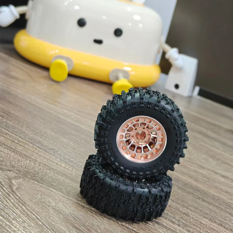 Aluminum Alloy 1.3 Inch Beadlock Wheel Rim & Tire Set for 1/24 FMS24 Axial SCX24 1/18 Traxxas TRX4M RC Crawler Car
Aluminum Alloy 1.3 Inch Beadlock Wheel Rim & Tire Set for 1/24 FMS24 Axial SCX24 1/18 Traxxas TRX4M RC Crawler Car