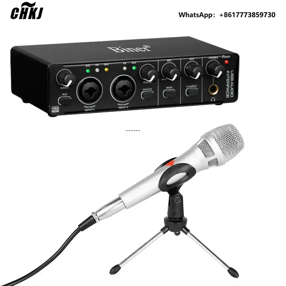 OEM MD22 Professional Audio Sound Card Interface 24Bit 192Hkz Recording USB Audio Interface With Microphone
OEM MD22 Professional Audio Sound Card Interface 24Bit 192Hkz Recording USB Audio Interface With Microphone