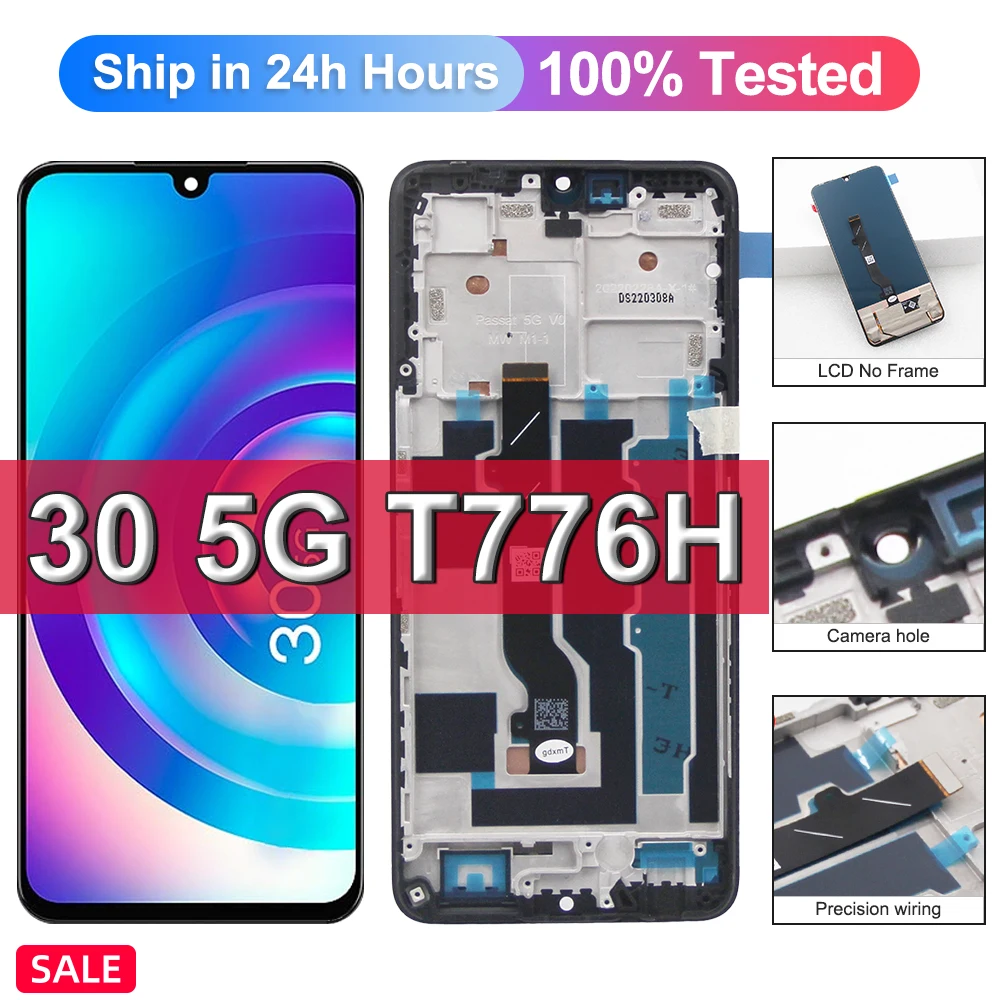 30 5G Display For TCL 30 5G LCD Display Touch Screen Digitizer Assembly For TCL 30 5G T766H Screen Replacement
30 5G Display For TCL 30 5G LCD Display Touch Screen Digitizer Assembly For TCL 30 5G T766H Screen Replacement