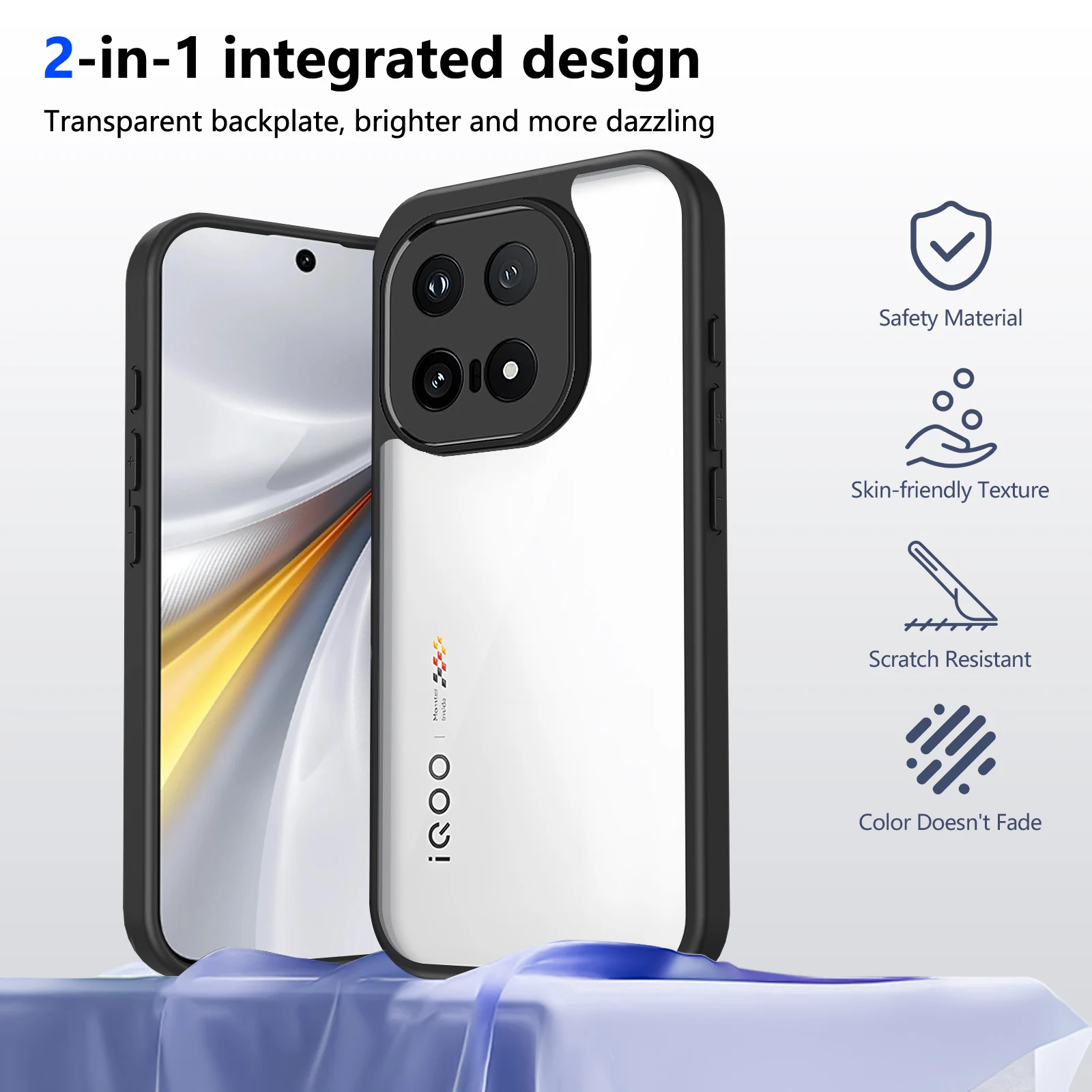 For Vivo Iqoo 15 Air Cushion Silicon Bumper Clear Matte Back Cover Hard Case Shell Vivo Iqoo 15R Phone Coques for Vivo Iqoo 13
For Vivo Iqoo 15 Air Cushion Silicon Bumper Clear Matte Back Cover Hard Case Shell Vivo Iqoo 15R Phone Coques for Vivo Iqoo 13