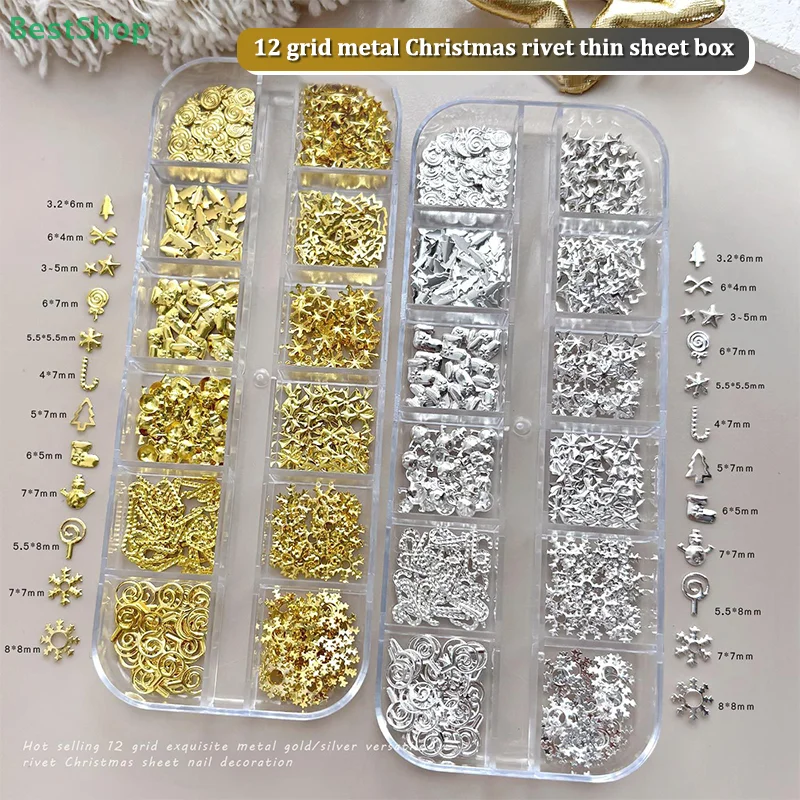 ♥♥♥Christmas Series,3D Mixed Xmas Tree Snowflake Lollipop Gear Star Gold Silver Rivet Nail Art Sequins Decor
♥♥♥Christmas Series,3D Mixed Xmas Tree Snowflake Lollipop Gear Star Gold Silver Rivet Nail Art Sequins Decor