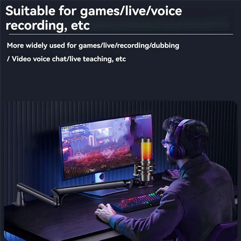 AC56-Регулируемая подставка для микрофона Универсальный регулируемый консольный кронштейн Настольное крепление Подвесная стрела для игр, записи
AC56-Регулируемая подставка для микрофона Универсальный регулируемый консольный кронштейн Настольное крепление Подвесная стрела для игр, записи