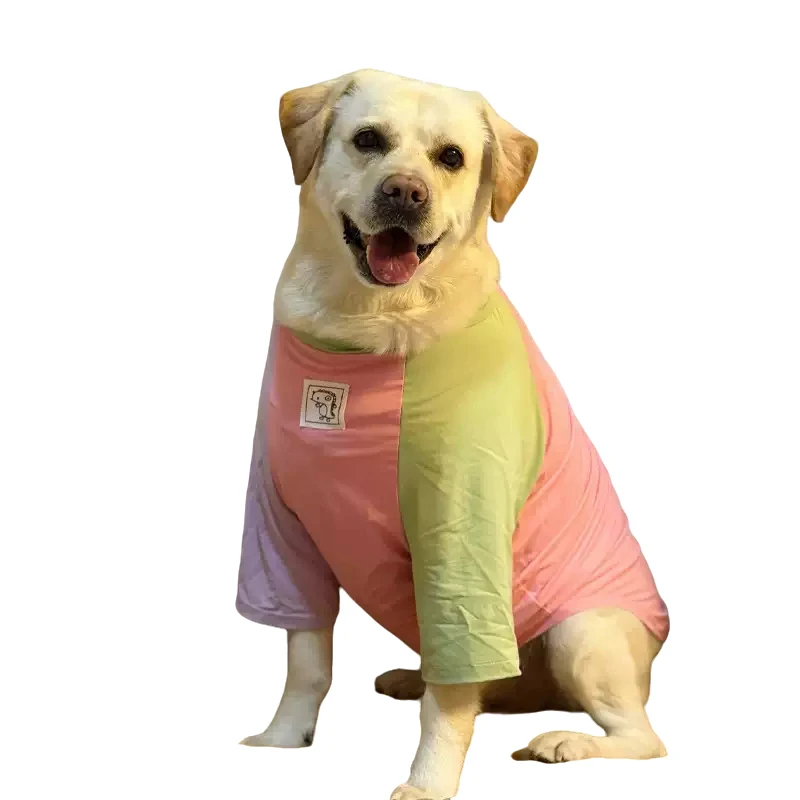 Summer Dog Clothes Big Large Dog T-shirt Schnauzer Border Collie Samoyed Husky Labrador Golden Retriever Clothing Pet Apparel
Summer Dog Clothes Big Large Dog T-shirt Schnauzer Border Collie Samoyed Husky Labrador Golden Retriever Clothing Pet Apparel