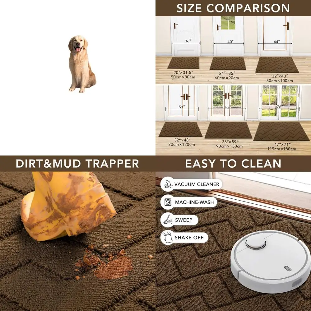 36x59 Inch Non-Slip Door Mat - Absorbent, Stain & Fade Resistant, Mud and Dirt Resistant, Suitable for Outdoor and Indoor Entryw
36x59 Inch Non-Slip Door Mat - Absorbent, Stain & Fade Resistant, Mud and Dirt Resistant, Suitable for Outdoor and Indoor Entryw