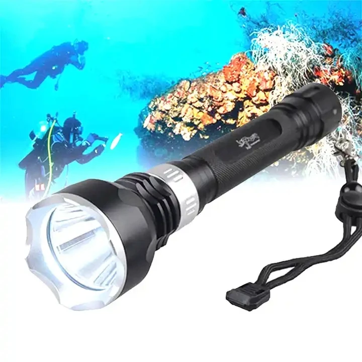 Professional Diving Light T6 white lantern Red light Waterproof Underwater 200 Meter LED Flashlight Diving
Professional Diving Light T6 white lantern Red light Waterproof Underwater 200 Meter LED Flashlight Diving