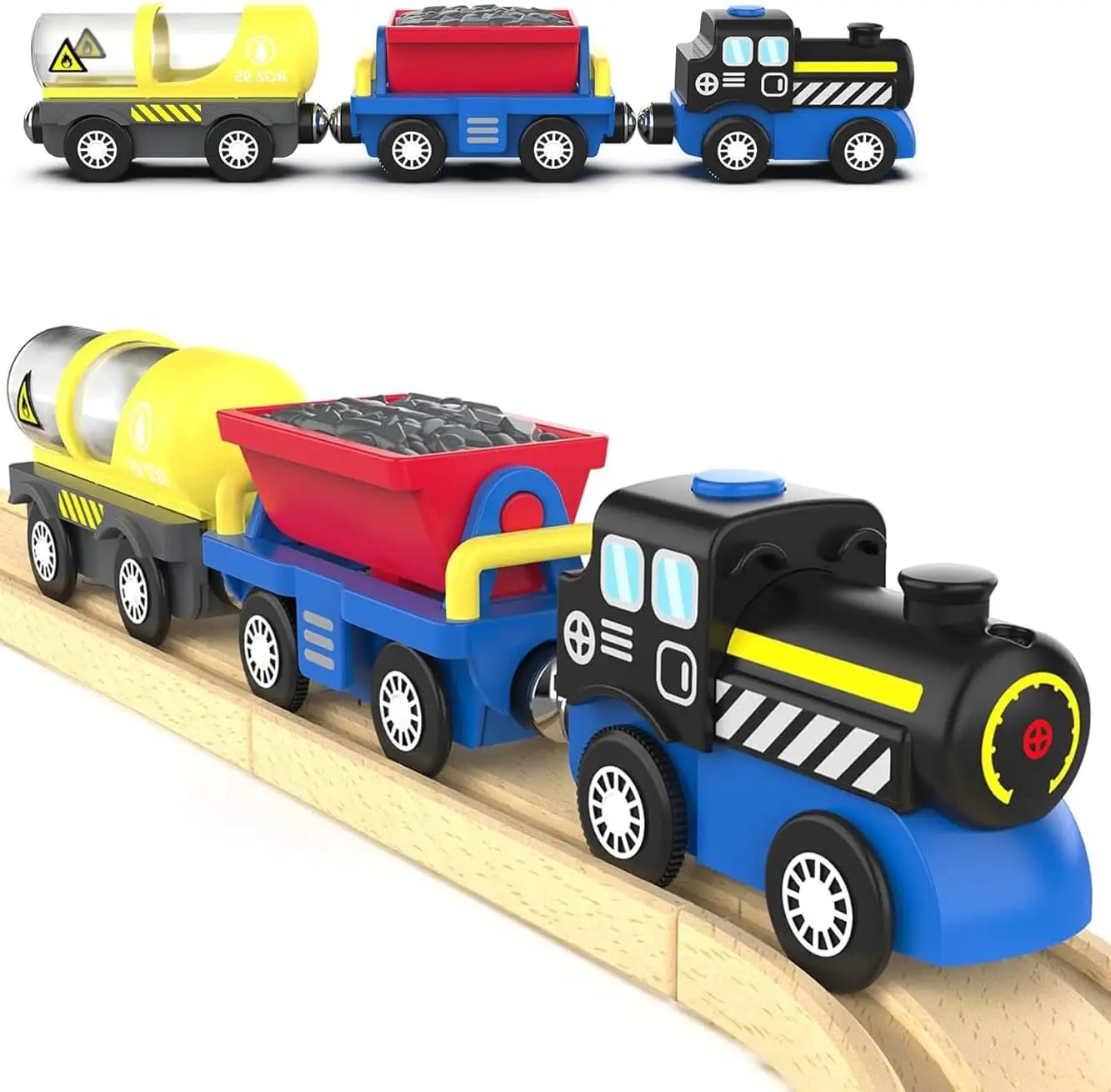 TOPLIVING Battery Operated Locomotive Train, Engineering Fits All Train Set for Toddlers, Motor Powerful Toy for Wooden Railway
TOPLIVING Battery Operated Locomotive Train, Engineering Fits All Train Set for Toddlers, Motor Powerful Toy for Wooden Railway