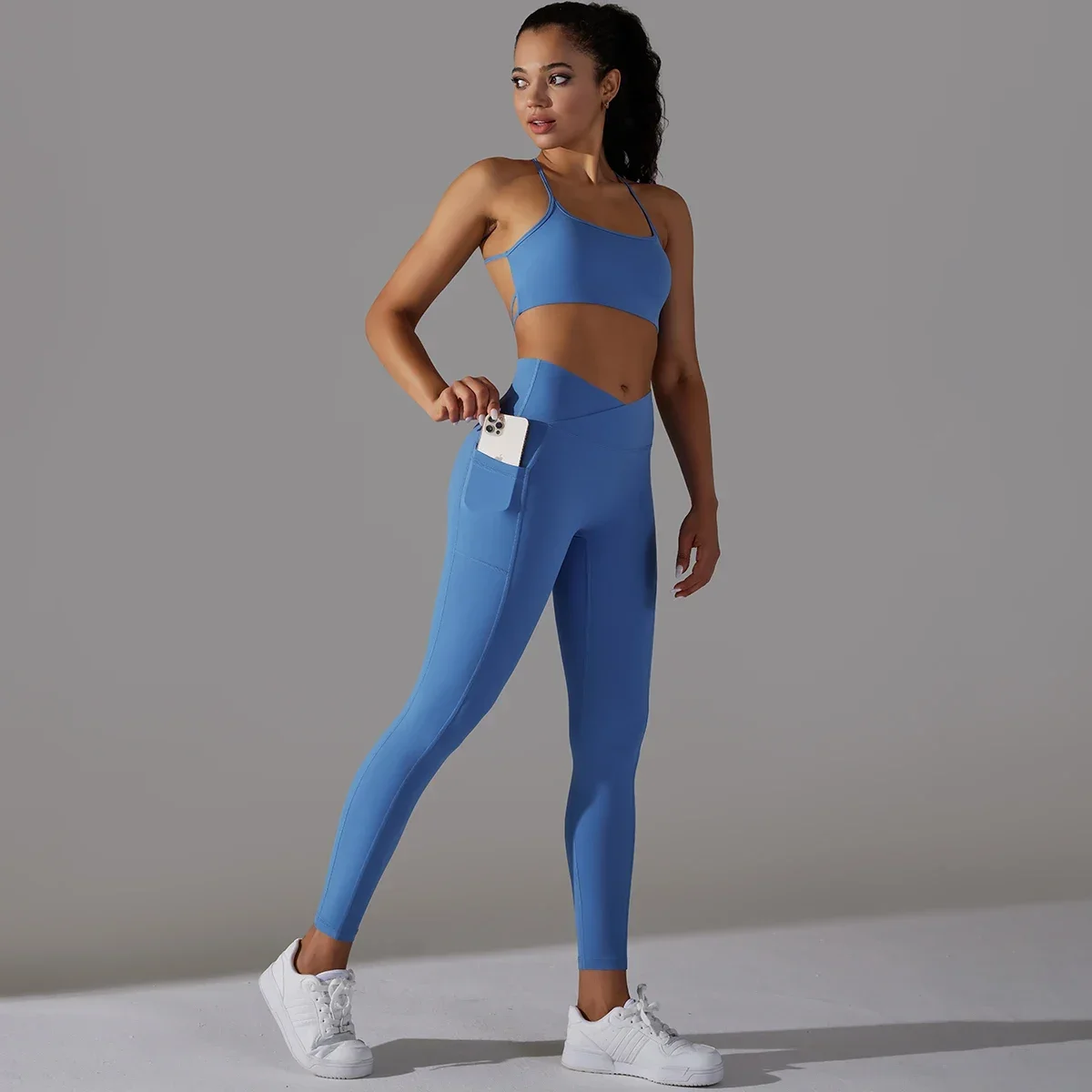 Yoga Sets Leggings With Pockets Sexy Women Beauty Back Sports Bra SportsWear Sport Booty Lifting For Woman Running Leggings Suit
Yoga Sets Leggings With Pockets Sexy Women Beauty Back Sports Bra SportsWear Sport Booty Lifting For Woman Running Leggings Suit