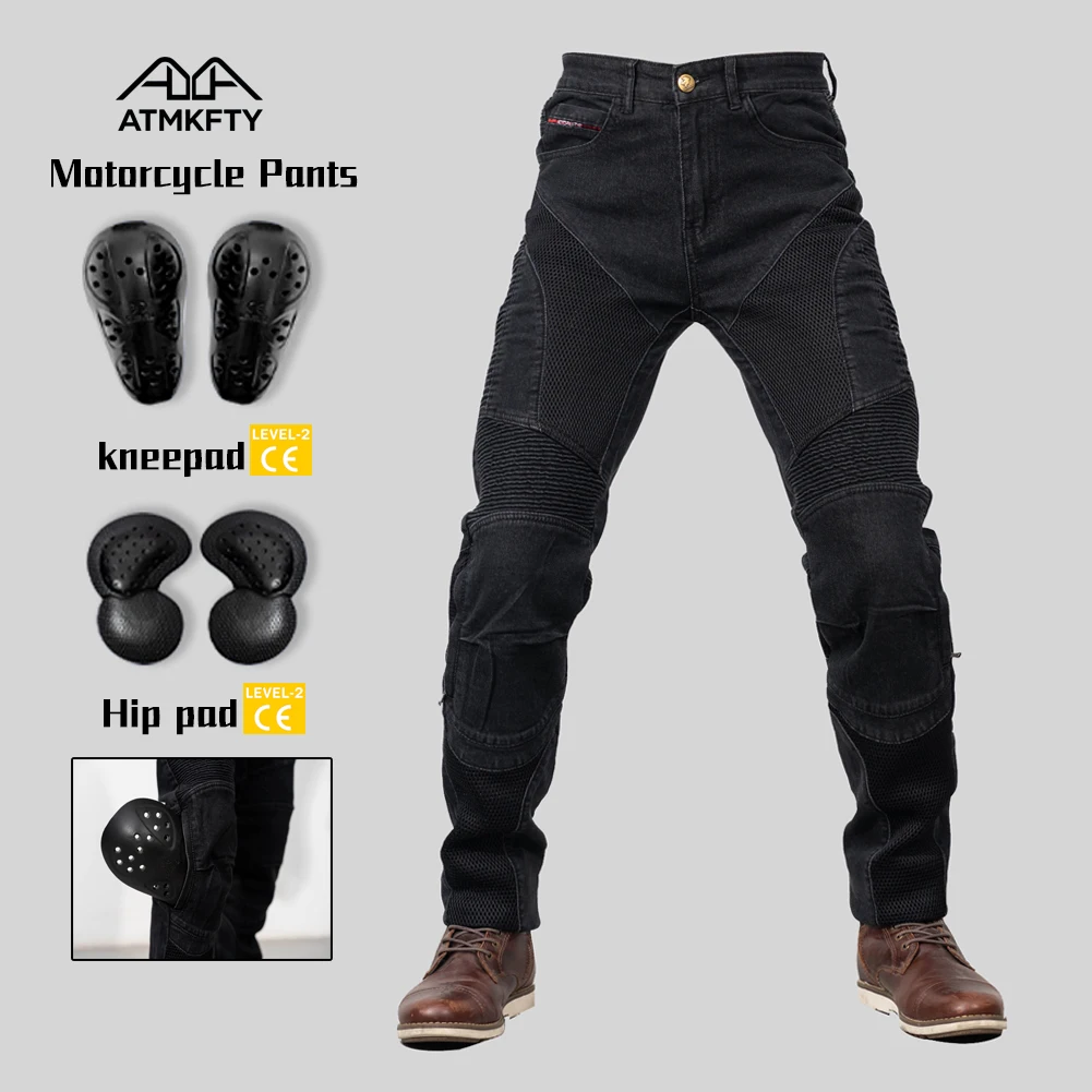 Summer Riding breath Net Motorcycle Riding Jeans Outdoor Man Pants Motocross Motorbike Cycling Trousers with Protective Gear
Summer Riding breath Net Motorcycle Riding Jeans Outdoor Man Pants Motocross Motorbike Cycling Trousers with Protective Gear