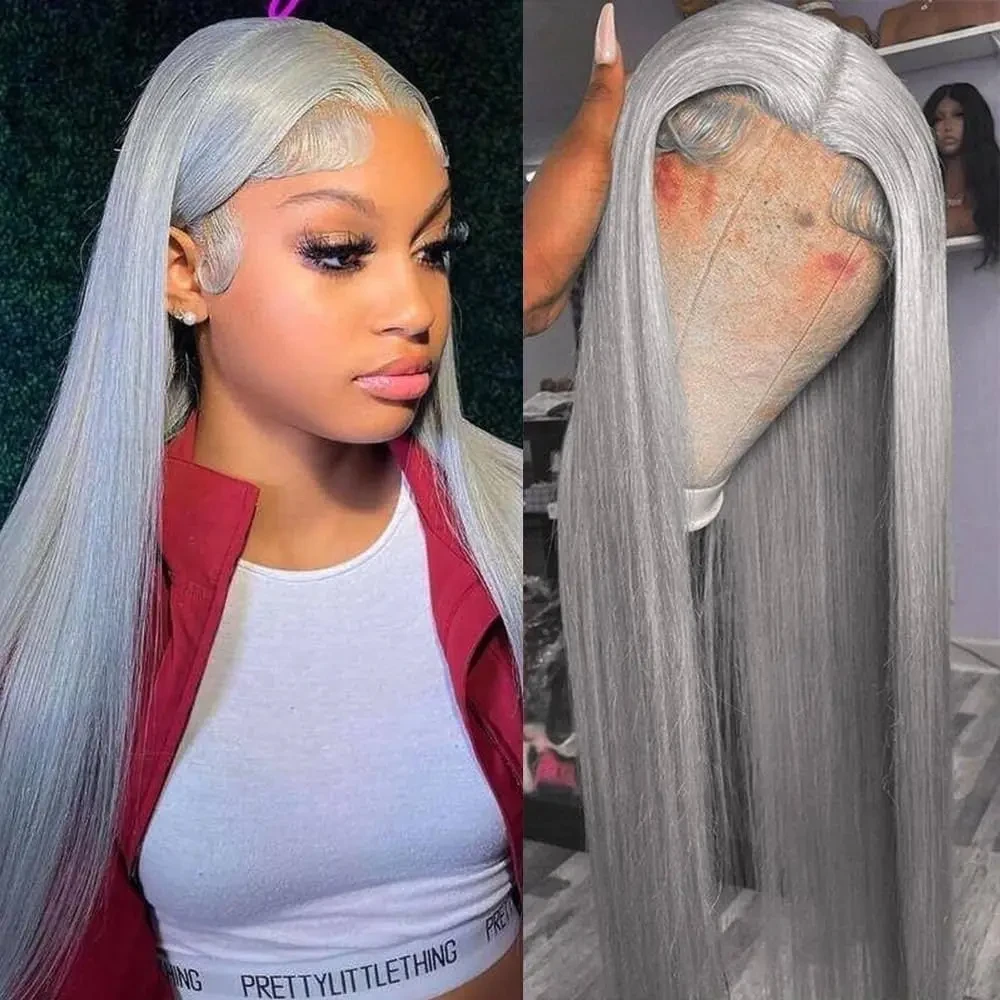 32inch 13x6 lace front wig Grey colored human hair wig 250Density Brazilian straight human hair wigs Grey Glue-free Women's
32inch 13x6 lace front wig Grey colored human hair wig 250Density Brazilian straight human hair wigs Grey Glue-free Women's