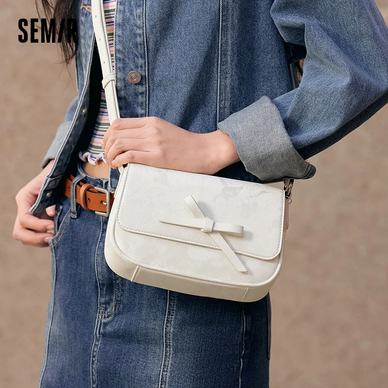 Semir Bag Women Underarm Bag Korean Style Minimalist Square Bag 2025 New Shoulder Crossbody Bag Bow Handbag for Trendy Looks
Semir Bag Women Underarm Bag Korean Style Minimalist Square Bag 2025 New Shoulder Crossbody Bag Bow Handbag for Trendy Looks