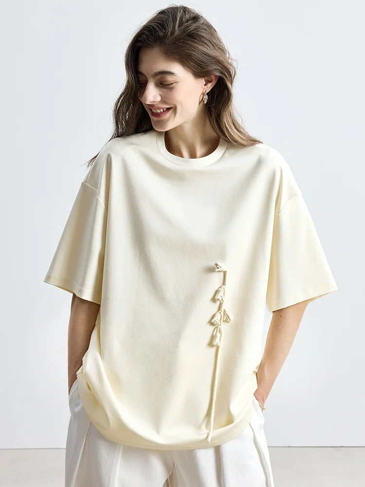 Pure Cotton Commute T-Shirt Women's Skin-friendly Minimalist Design Unique Exclusive Style Straight Cut Commute Fashion
Pure Cotton Commute T-Shirt Women's Skin-friendly Minimalist Design Unique Exclusive Style Straight Cut Commute Fashion
