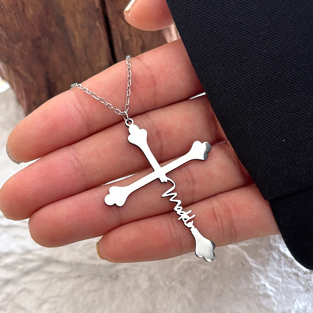 Personalized Name Necklace Stainless Steel Cross Pendant Women's Simple Fashion Jewelry Birthday Anniversary Gift
Personalized Name Necklace Stainless Steel Cross Pendant Women's Simple Fashion Jewelry Birthday Anniversary Gift
