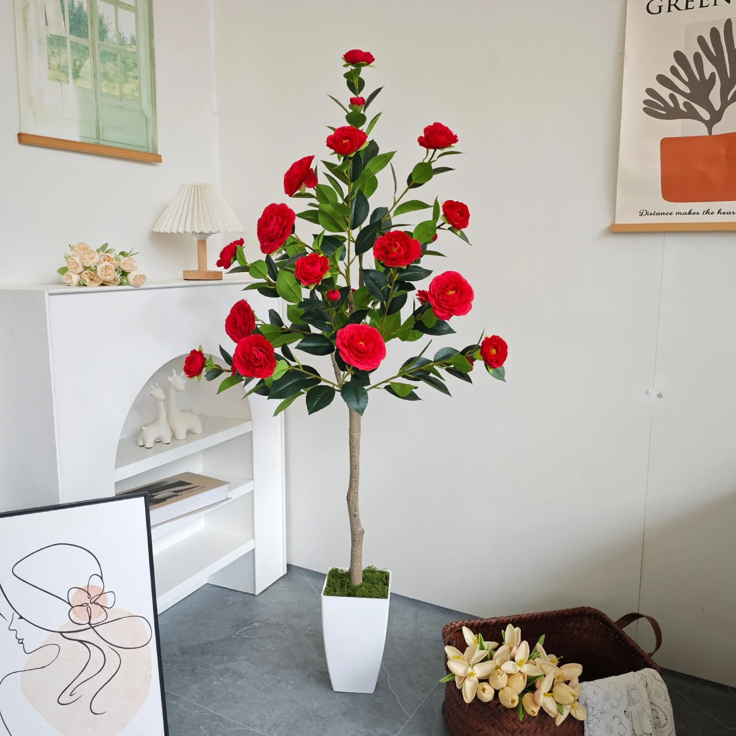 140CM Artificial Camellia Tree Real Touch Large Fake Plants Suitable for Garden Wedding Party Family Living Room Decoration
140CM Artificial Camellia Tree Real Touch Large Fake Plants Suitable for Garden Wedding Party Family Living Room Decoration