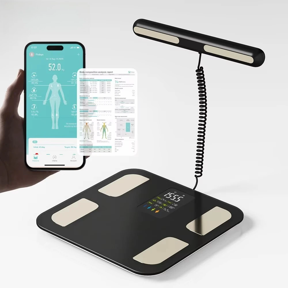 Analyzer 8 Sensor Professional Body Fat Scale App Smart Bmi Whole Body Composition Smart Scale 8 Electrode
Analyzer 8 Sensor Professional Body Fat Scale App Smart Bmi Whole Body Composition Smart Scale 8 Electrode