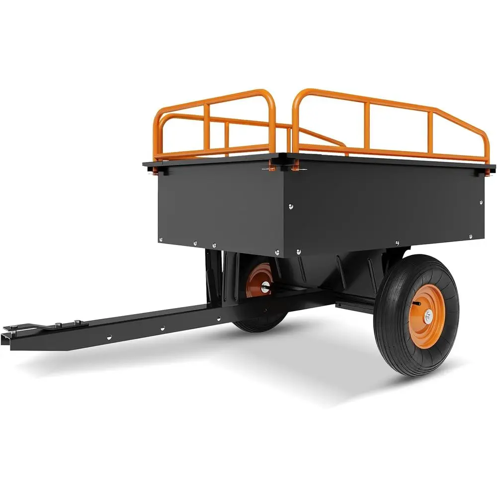Sturdy 15-Cubic-Foot Steel Tow-Behind Dump Cart for 750-Pound Capacity Garden, Utility, and Lawn Work
Sturdy 15-Cubic-Foot Steel Tow-Behind Dump Cart for 750-Pound Capacity Garden, Utility, and Lawn Work