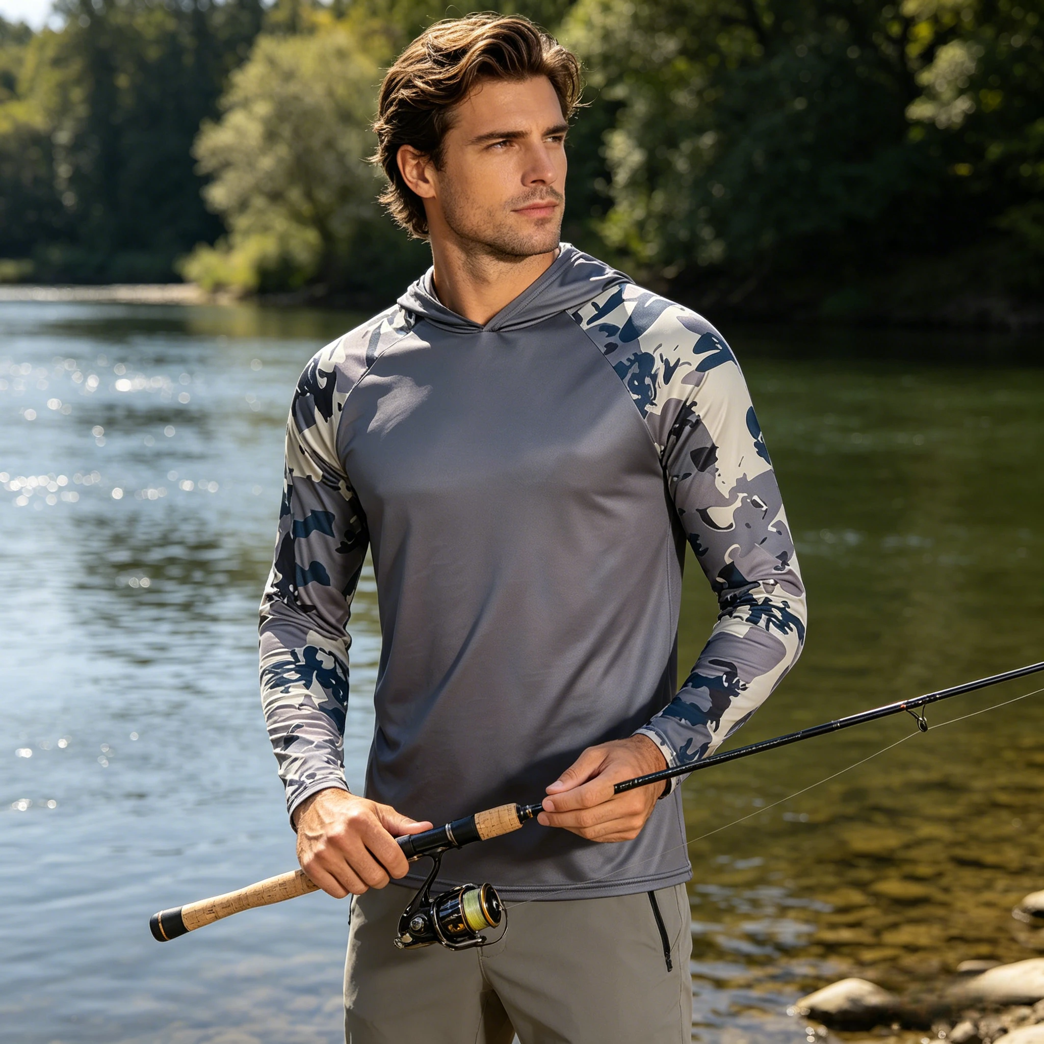 2026 Fishing Shirt UPF 50 Long Sleeve Sunscreen Hooded Quick Dry Top UV Outdoor Protection Casual Wear Hoodie
2026 Fishing Shirt UPF 50 Long Sleeve Sunscreen Hooded Quick Dry Top UV Outdoor Protection Casual Wear Hoodie
