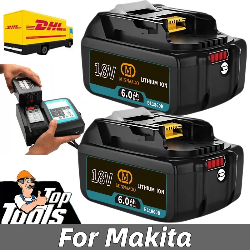 Оригинальный аккумулятор Makita 18 В, 6,0 Ач, сменный светодиодный литий-ионный, совместимый с BL1860 BL1850 BL1830 LXT Tools
Оригинальный аккумулятор Makita 18 В, 6,0 Ач, сменный светодиодный литий-ионный, совместимый с BL1860 BL1850 BL1830 LXT Tools