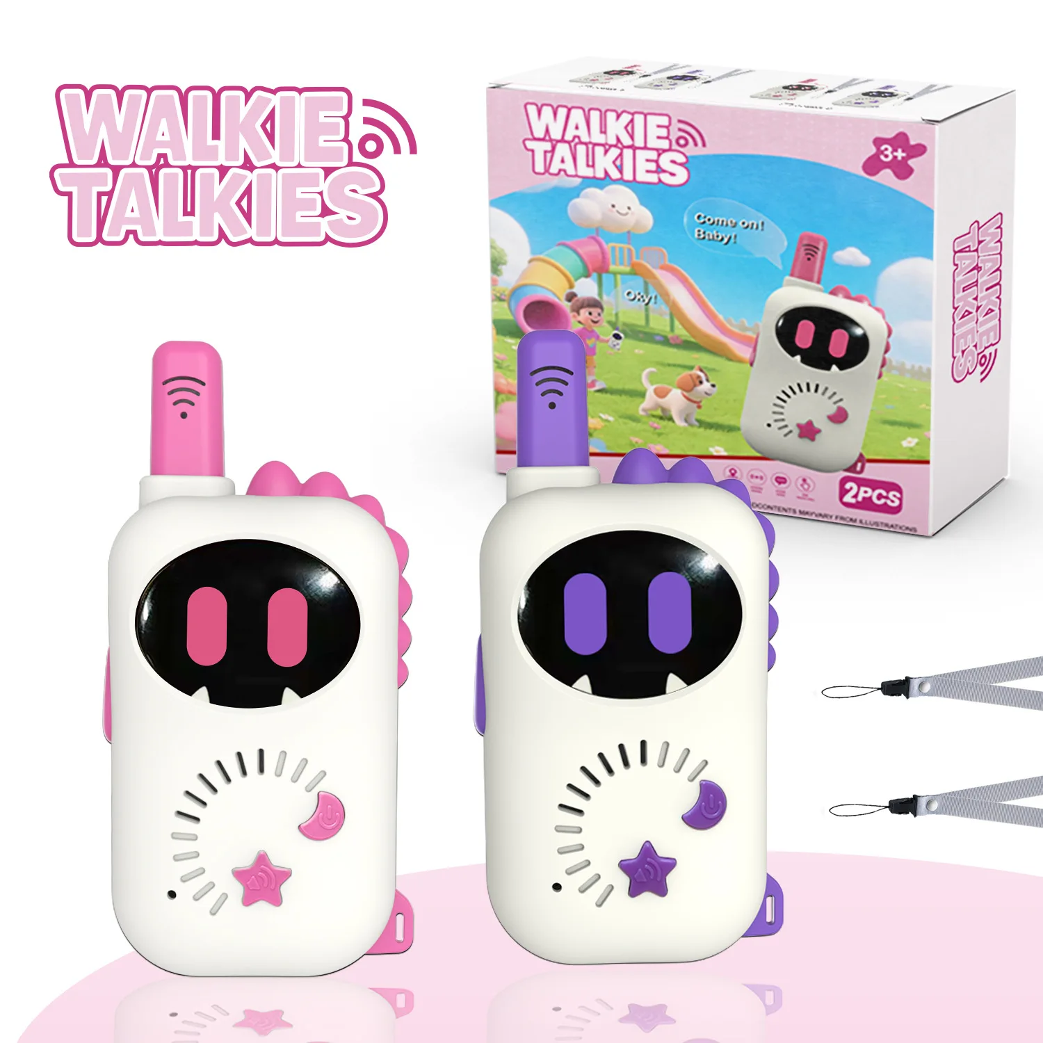 Kids Walkie Talkies Dinosaur Design Pink Purple 2PCS, Portable Handheld, Long Range Outdoor Adventure Toy
Kids Walkie Talkies Dinosaur Design Pink Purple 2PCS, Portable Handheld, Long Range Outdoor Adventure Toy