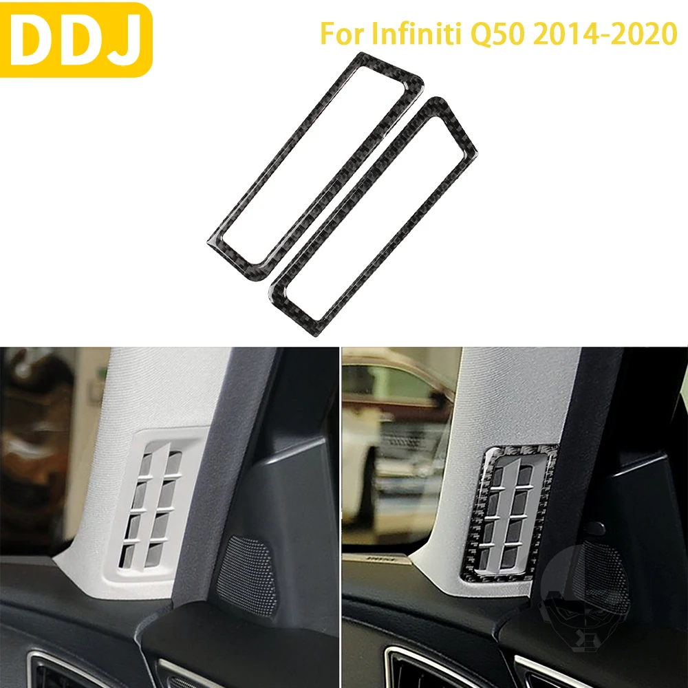 For Infiniti Q50 2014-2020 Car Accessories Interior Carbon Fiber A-pillar Air Outlet Frame Trim Sticker Decoration
For Infiniti Q50 2014-2020 Car Accessories Interior Carbon Fiber A-pillar Air Outlet Frame Trim Sticker Decoration