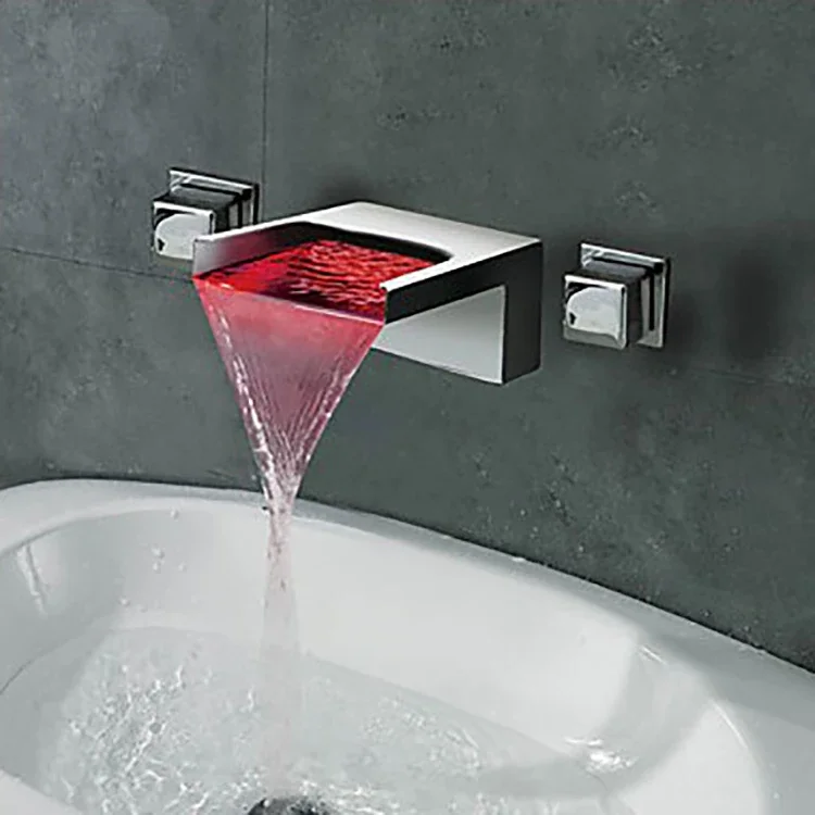 Luxury bathroom design wall mounted waterfall waterfall faucet led led bathroom sink faucet MLFALLS
Luxury bathroom design wall mounted waterfall waterfall faucet led led bathroom sink faucet MLFALLS
