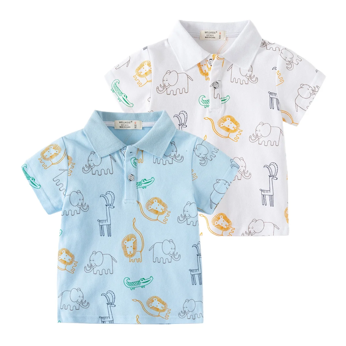 Cute Elephant Boys Polo T-shirts Toddler Kids Tops Tees Summer Children's Clothes
Cute Elephant Boys Polo T-shirts Toddler Kids Tops Tees Summer Children's Clothes