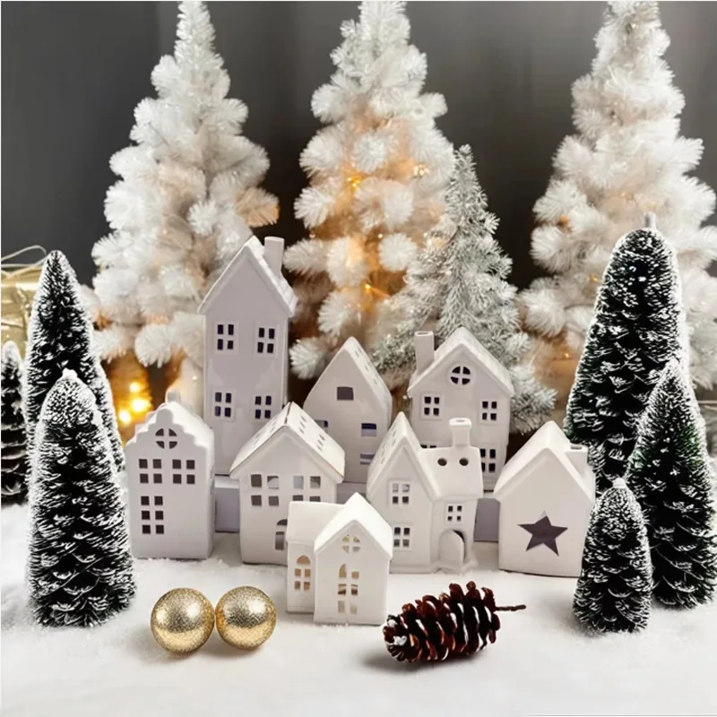 Creative ceramic Christmas house hollow out LED lights Christmas decoration ornaments holiday gifts
Creative ceramic Christmas house hollow out LED lights Christmas decoration ornaments holiday gifts