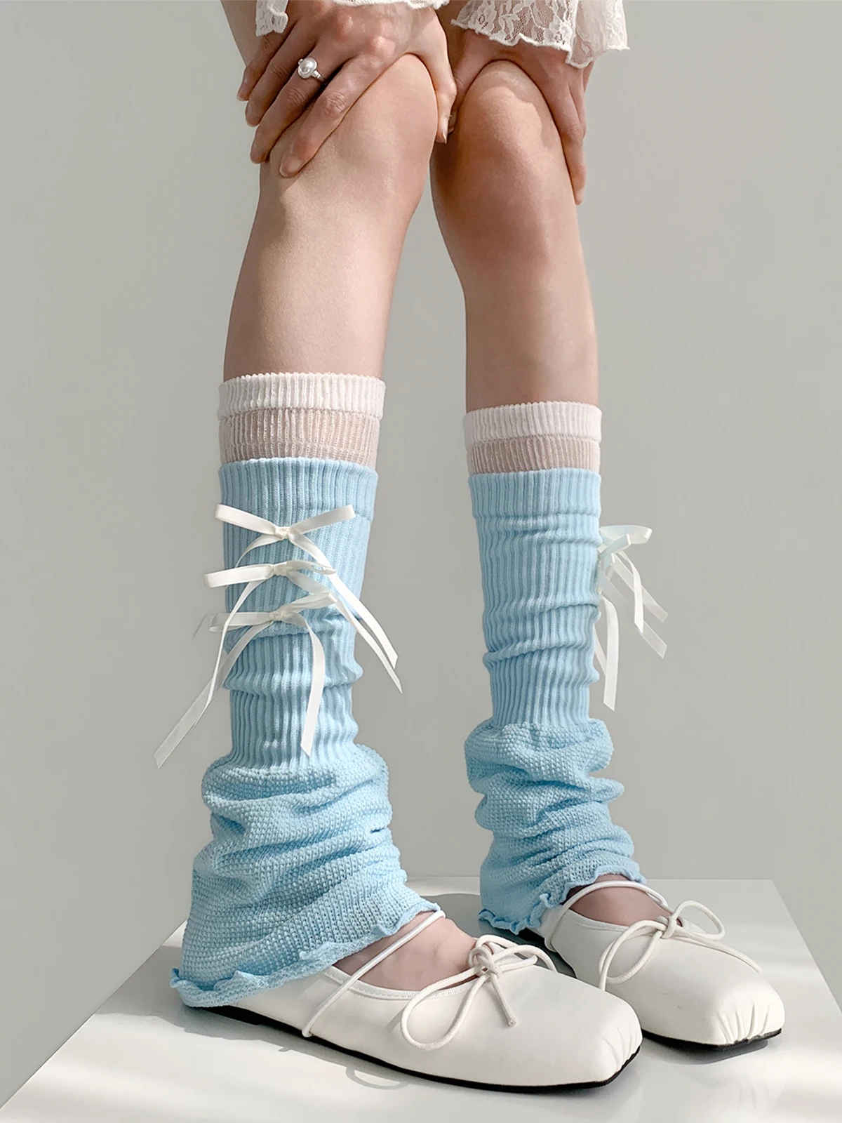 Nighttime Practice Room Thin Ballet Style Over-The-Knee Socks Women's Spring JK Blue Mid-Calf Knot Leggings Cute Knitted Cotton
Nighttime Practice Room Thin Ballet Style Over-The-Knee Socks Women's Spring JK Blue Mid-Calf Knot Leggings Cute Knitted Cotton