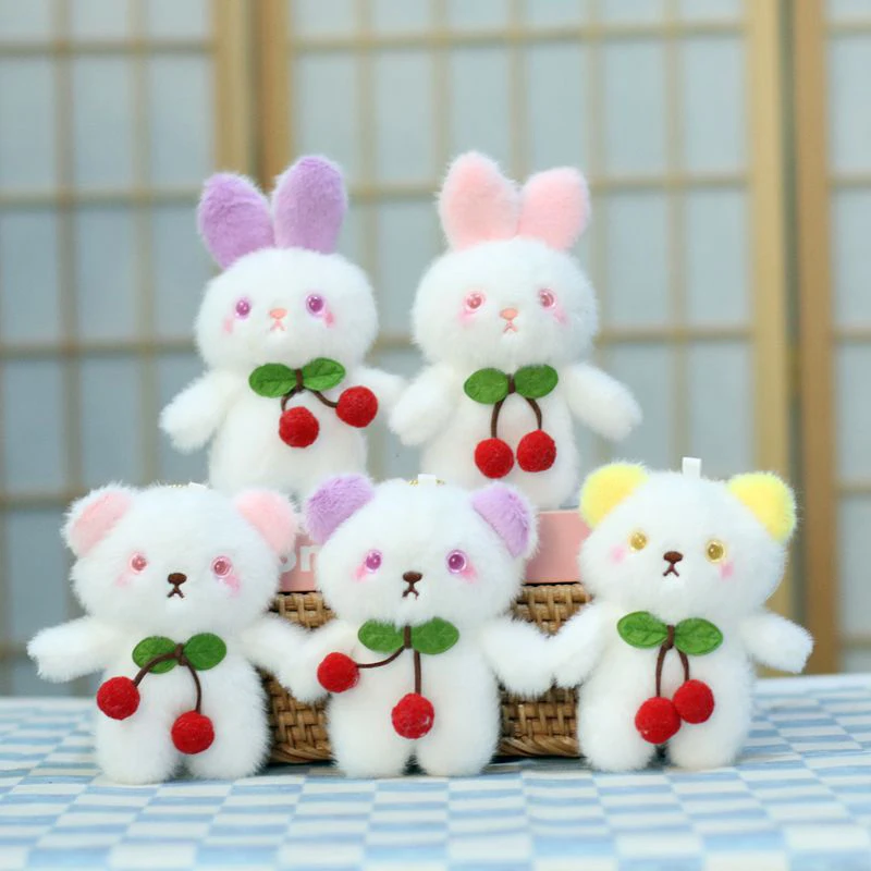 1pcs Cartoon Cute Cherry Bunny Small Bear Pendant Plush Toy Doll Bag Pendant Accessory
1pcs Cartoon Cute Cherry Bunny Small Bear Pendant Plush Toy Doll Bag Pendant Accessory