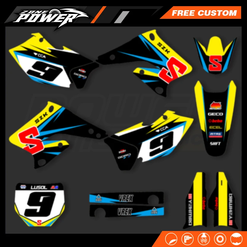Powerzone для SUZUKI RMZ250 RMZ 250 2004 2005 2006, индивидуальные мотоциклетные графические фоновые наклейки, наборы наклеек 07
Powerzone для SUZUKI RMZ250 RMZ 250 2004 2005 2006, индивидуальные мотоциклетные графические фоновые наклейки, наборы наклеек 07