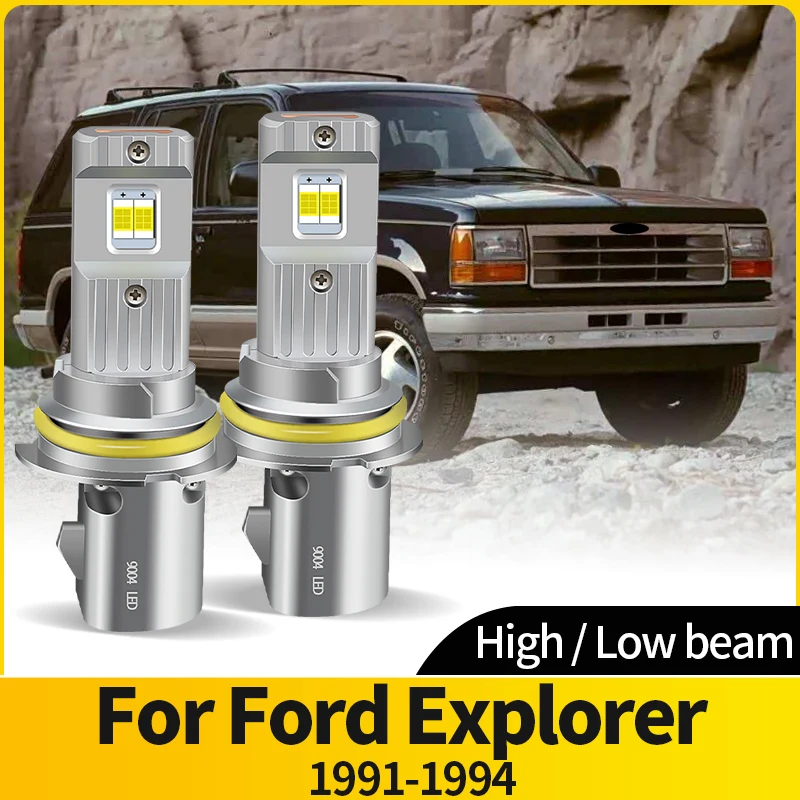 2PCS LED 9004/HB1 Headlight HI/LO Beam LED Car Headlamp Bulbs 12V Super Bright 6500K Turbo Fan CSP For Ford Explorer 1991-1994
2PCS LED 9004/HB1 Headlight HI/LO Beam LED Car Headlamp Bulbs 12V Super Bright 6500K Turbo Fan CSP For Ford Explorer 1991-1994