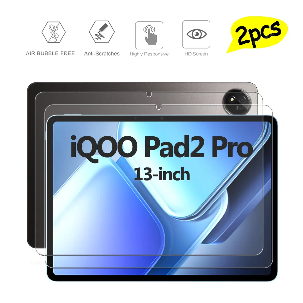 2 Pieces Scratch Proof HD Tempered Glass Screen Protector For Vivo IQOO Pad2 Pro 13-inch Pad 2 Pro Protective Film
2 Pieces Scratch Proof HD Tempered Glass Screen Protector For Vivo IQOO Pad2 Pro 13-inch Pad 2 Pro Protective Film