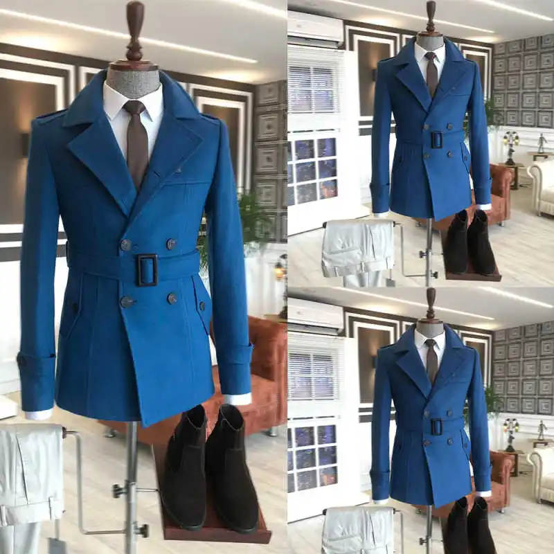 Fashion Men Suits Set Vintage Peaked Lapel Lace Up Tuxedos Wedding Groomsmen Double Breasted Jacket 1 Piece Dress 
Fashion Men Suits Set Vintage Peaked Lapel Lace Up Tuxedos Wedding Groomsmen Double Breasted Jacket 1 Piece Dress