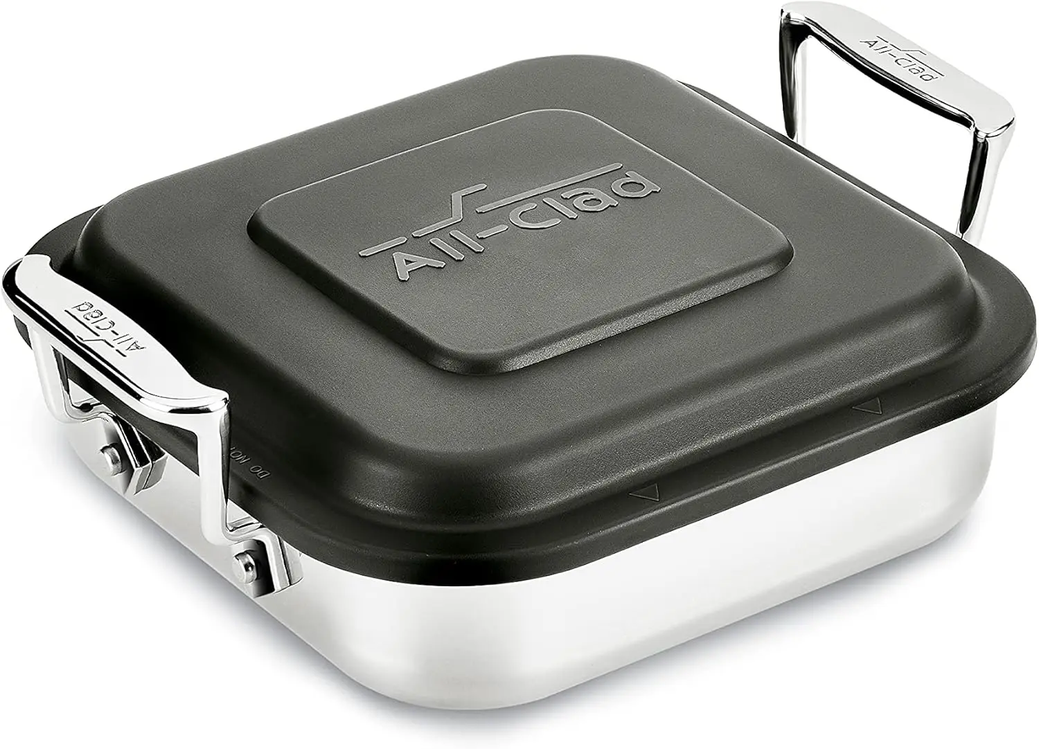 Square 8x8 Inch Covered Baking Pan, Stainless Steel, Oven Safe to 600F, Silver
Square 8x8 Inch Covered Baking Pan, Stainless Steel, Oven Safe to 600F, Silver