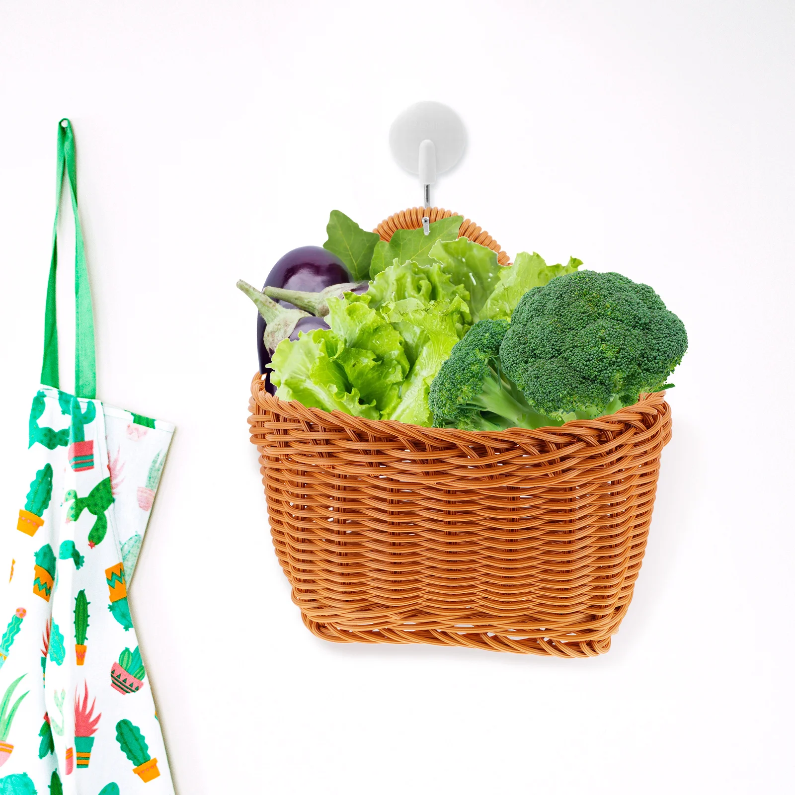Woven Basket Kitchen Storage Natural Rattan Flower Fruit Vegetable Display Wall Hanging Home Restaurant Durability Craftsmanship
Woven Basket Kitchen Storage Natural Rattan Flower Fruit Vegetable Display Wall Hanging Home Restaurant Durability Craftsmanship