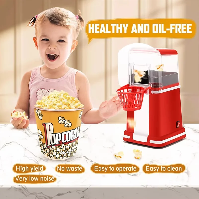 X11A UK Edition Mini Popcorn Machine, Hot Air Technology With Built-In Butter Snack Appliance For Home Use
X11A UK Edition Mini Popcorn Machine, Hot Air Technology With Built-In Butter Snack Appliance For Home Use