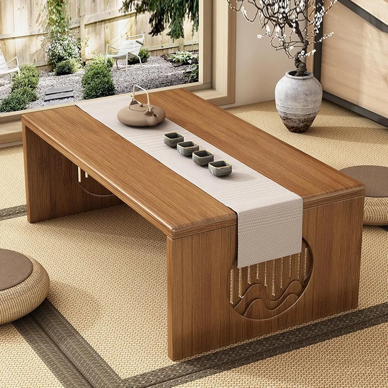 Bamboo Folding Floor Table Low Coffee Meditation Tea Table For Sitting On Floor Dinning Living Room Brown 100Cm
Bamboo Folding Floor Table Low Coffee Meditation Tea Table For Sitting On Floor Dinning Living Room Brown 100Cm