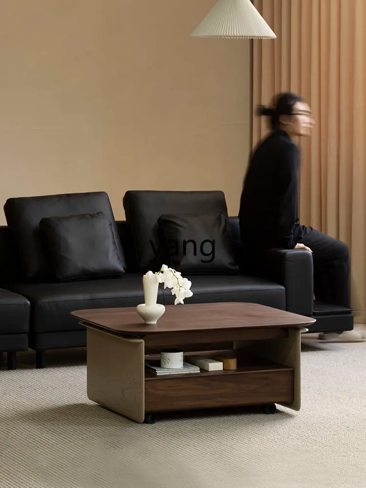 LMM modern simple solid wood coffee table living room household small apartment movable tea table
LMM modern simple solid wood coffee table living room household small apartment movable tea table