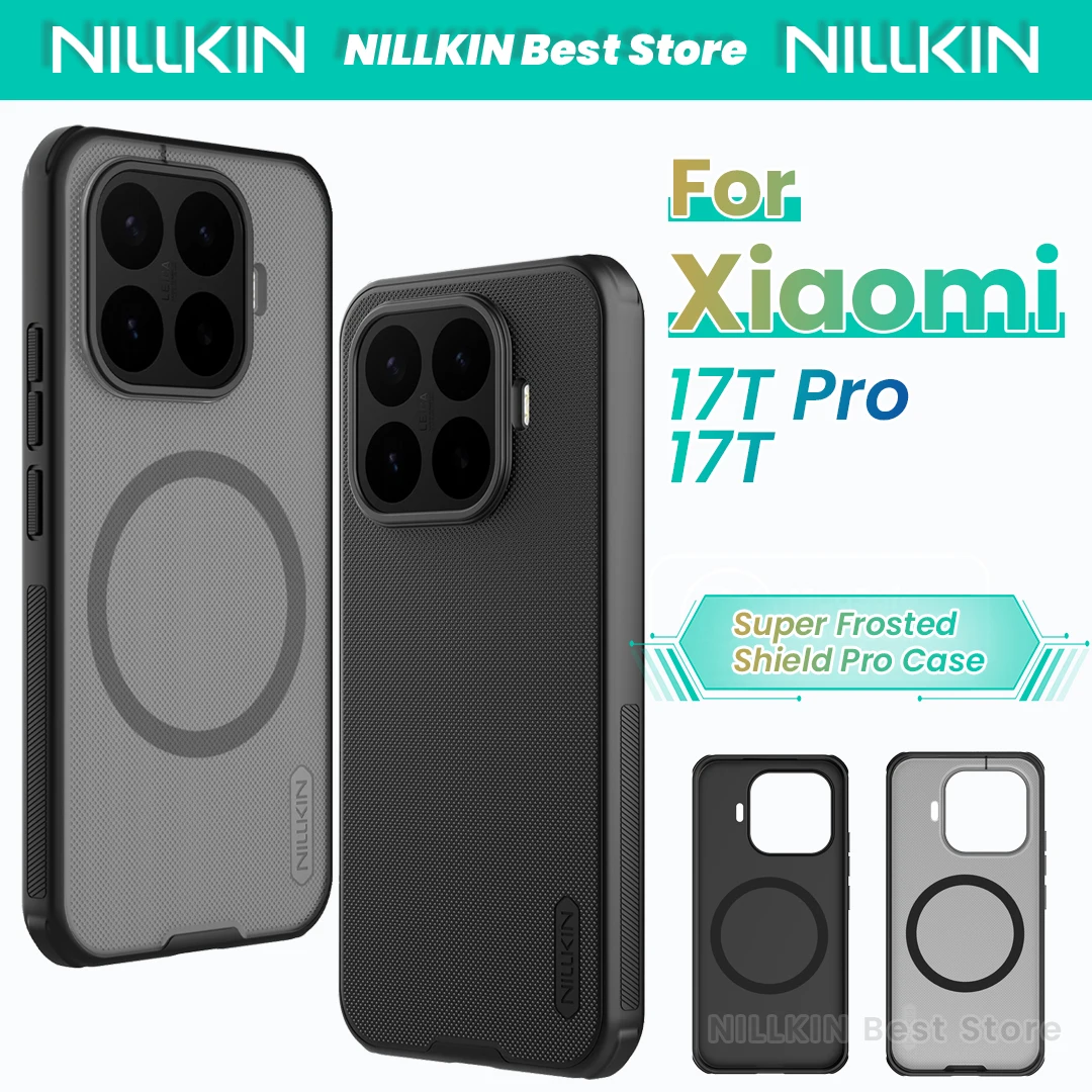 Nillkin For Xiaomi 17T Pro MI Magnetic Case Tpu+Pc Four Corner Airbag Shockproof Super Frosted Shield Pro Full Coverage Case
Nillkin For Xiaomi 17T Pro MI Magnetic Case Tpu+Pc Four Corner Airbag Shockproof Super Frosted Shield Pro Full Coverage Case