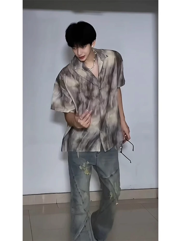 Premium Ice Silk Thin Short Sleeve Shirt Men Summer Drape Sun Protection Cool Feeling Half Sleeve Hawaii Style Loose Fit Shirt
Premium Ice Silk Thin Short Sleeve Shirt Men Summer Drape Sun Protection Cool Feeling Half Sleeve Hawaii Style Loose Fit Shirt