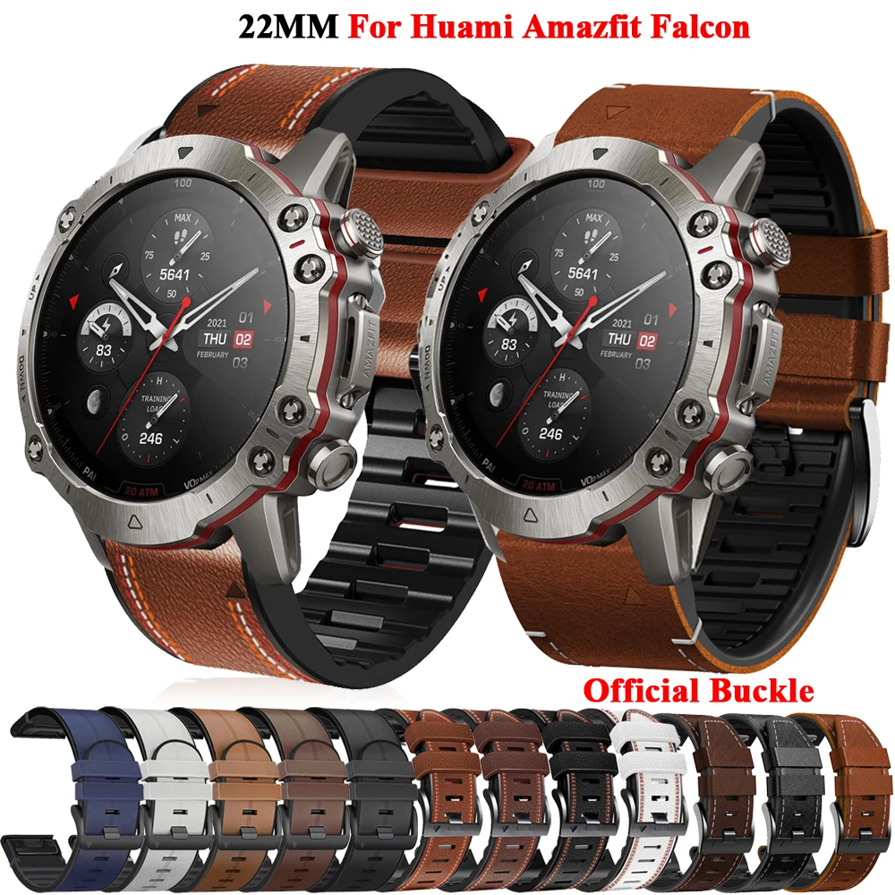 Ремешок из кожи и силикона для часов Huami Amazfit Falcon, браслет QuickFit для приближения S70(47 мм), 22 мм
Ремешок из кожи и силикона для часов Huami Amazfit Falcon, браслет QuickFit для приближения S70(47 мм), 22 мм