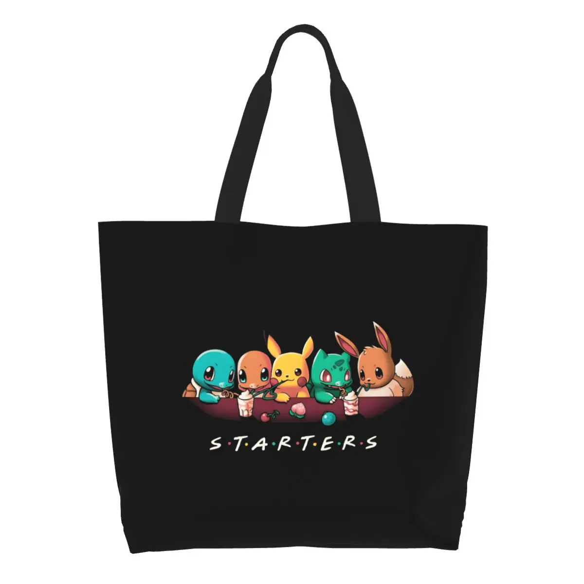 Custom Fashion Print P-Pikachus Shopping Tote Bag Durable Canvas Shoulder Shopper Series Video Games Handbag
Custom Fashion Print P-Pikachus Shopping Tote Bag Durable Canvas Shoulder Shopper Series Video Games Handbag