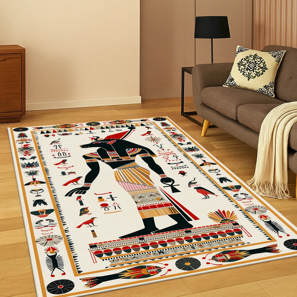 Ancient Egyptian Mythological Pharaoh Sign Carpet Rug for Home Bedroom Living Room Sofa Doormat Decor,Area Rug Game Non-slip Mat
Ancient Egyptian Mythological Pharaoh Sign Carpet Rug for Home Bedroom Living Room Sofa Doormat Decor,Area Rug Game Non-slip Mat