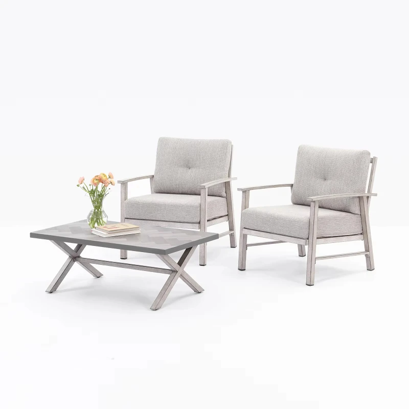 Modern Aluminum Garden Patio Furniture Set Outdoor Coffee Table Free Shipping 24/7 US Balcony Backyard
Modern Aluminum Garden Patio Furniture Set Outdoor Coffee Table Free Shipping 24/7 US Balcony Backyard